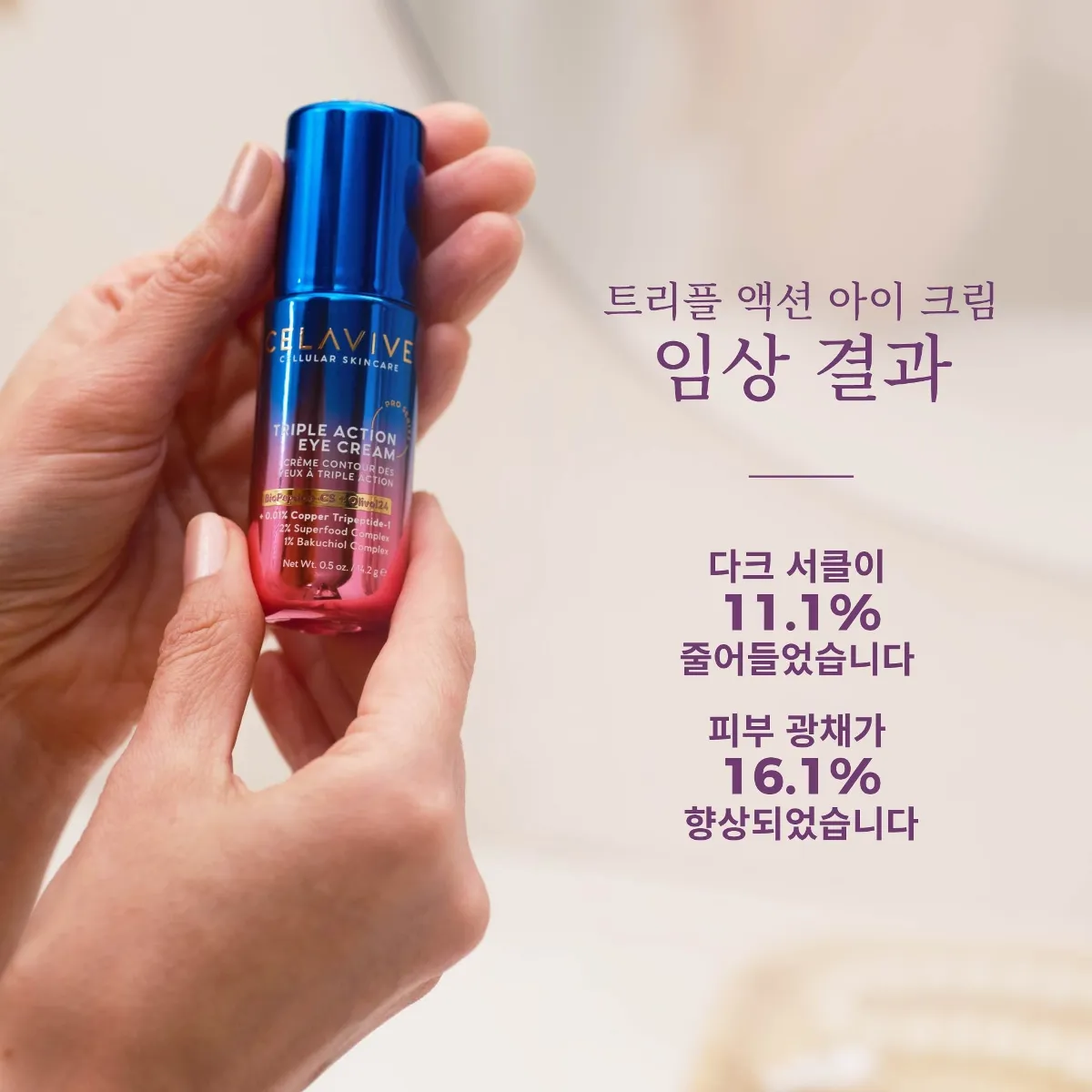 셀라비브 트리플 액션 아이 크림 임상 결과